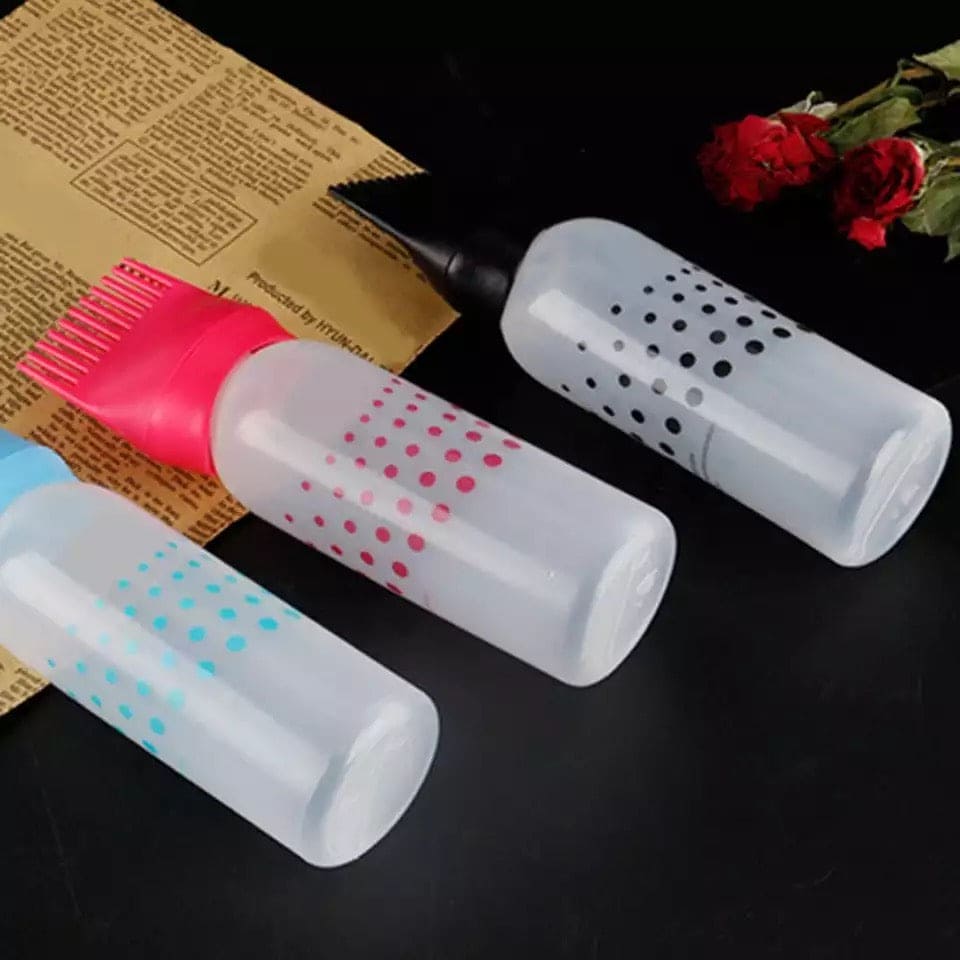 120ml Empty Hair Dye Bottle, Reusable With Applicator Brush Bottles, Convenient Perm Dyed Hair Shampoo Bottle, Oil Comb Dispensing Applicator Bottles, Hair Styling Tool 120ml Empty Hair Dye Bottle, Reusable With Applicator Brush Bottles, Convenient Perm Dyed Hair Shampoo Bottle, Oil Comb Dispensing Applicator Bottles, Hair Styling Tool